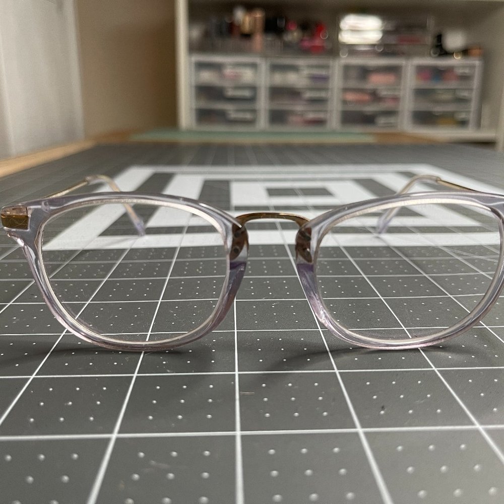 BONLOOK DAZE GOLD DIAMOND Clear/Gold Round Prescription Eyeglasses Frames